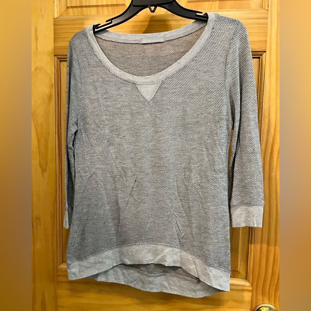 Olivia Moon size small gray blouse